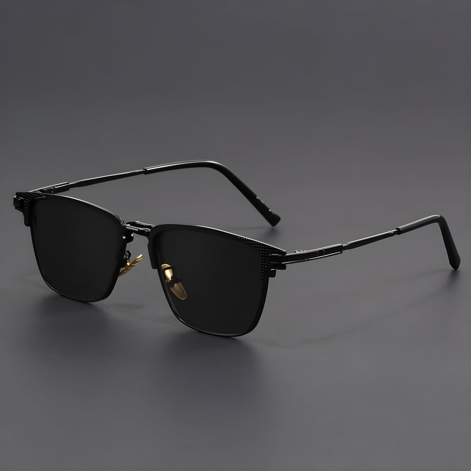 Montes titanium half-frame polarized photochromic sunglasses lightweight sleek design for professionals