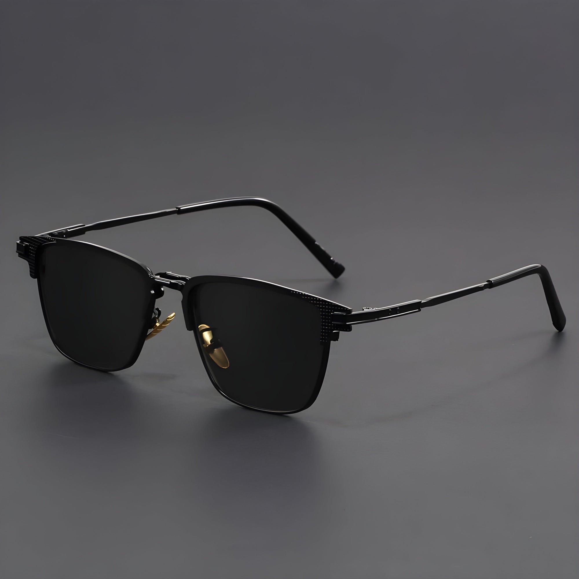 Montes titanium half-frame polarized photochromic sunglasses lightweight sleek design for professionals
