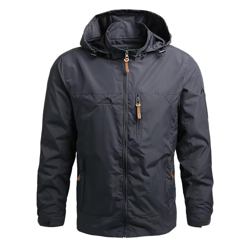 Urbann-Vibe Mens Tactical Waterproof Windbreaker Jacket With Hood For Outdoor Sports And Climbing