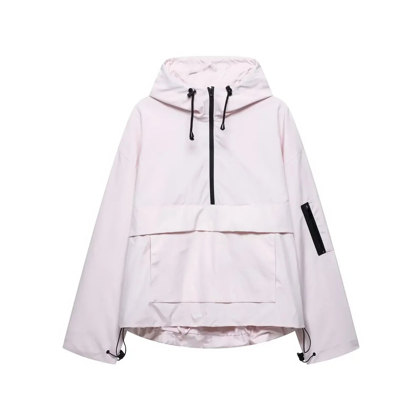 Women's Harper minimal white hooded ski jacket structured fit for easy layering winter outdoor