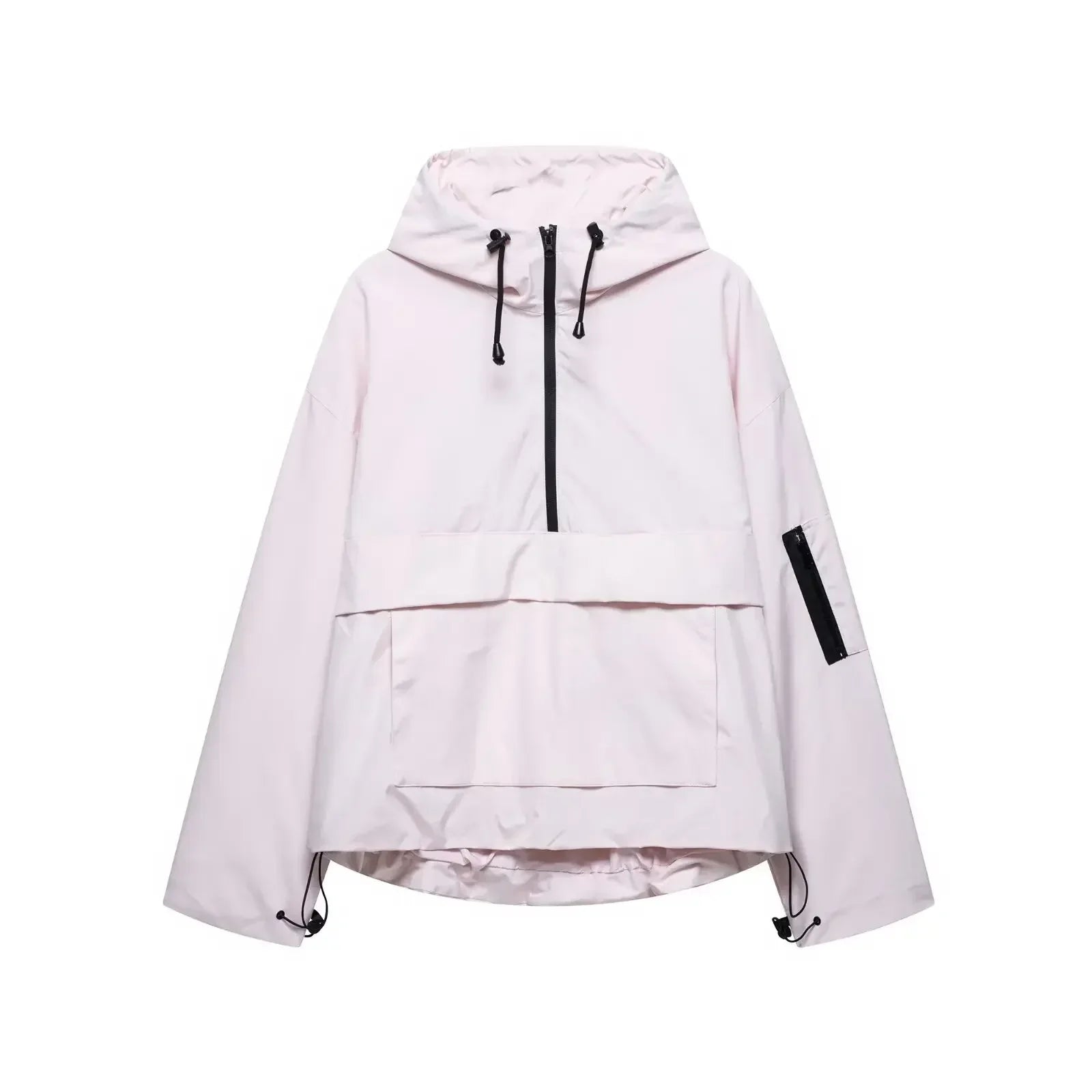 Women's Harper minimal white hooded ski jacket structured fit for easy layering winter outdoor
