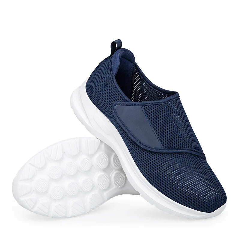 Unisex slip-on sneakers breathable mesh upper lightweight shock-absorbing sole casual everyday style