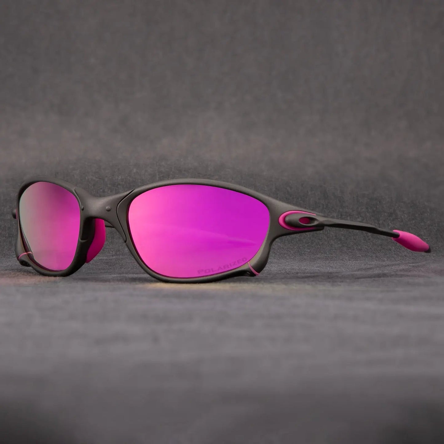 Spectre matte black polarized sunglasses UV400 glare-blocking lenses for active outdoor sports