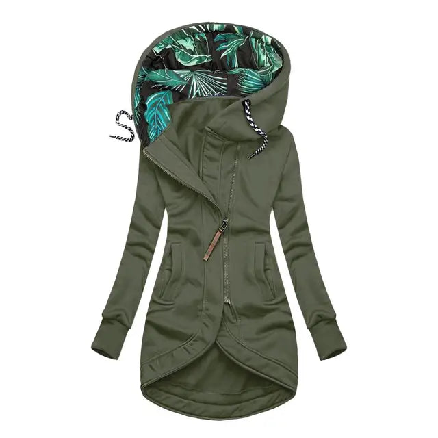Women's Eloura-Moda windproof winter jacket, feminine cut, warm and elegant cold-weather style