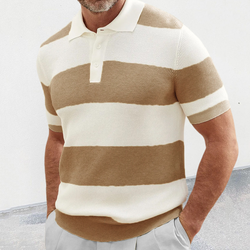 Men's breathable mesh summer shirt notched collar slim-fit lightweight cool everyday casual wear