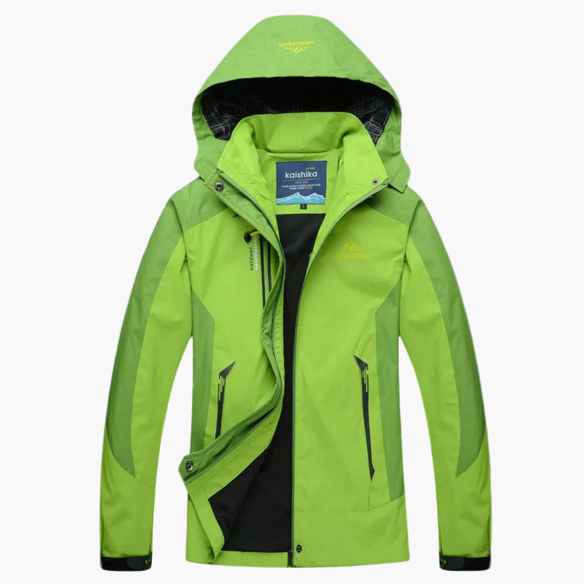 Women's waterproof windproof hooded hiking jacket, lightweight breathable design for all-weather outdoor adventure
