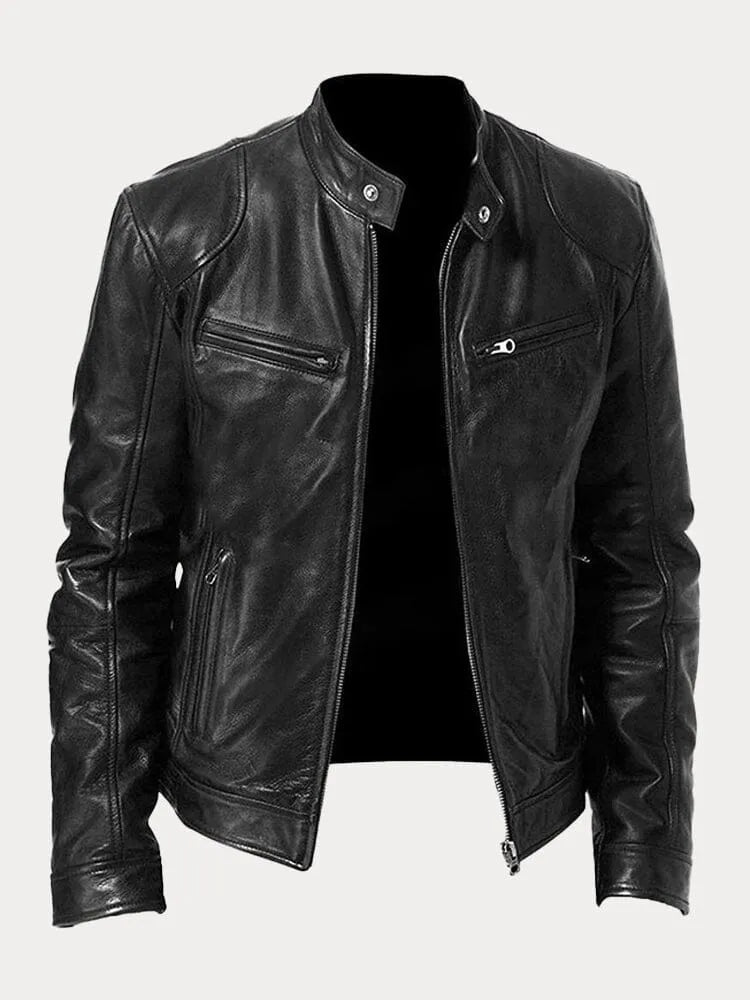 Men's loose fit padded jacket with adjustable cuffs, versatile cool-weather layering essential