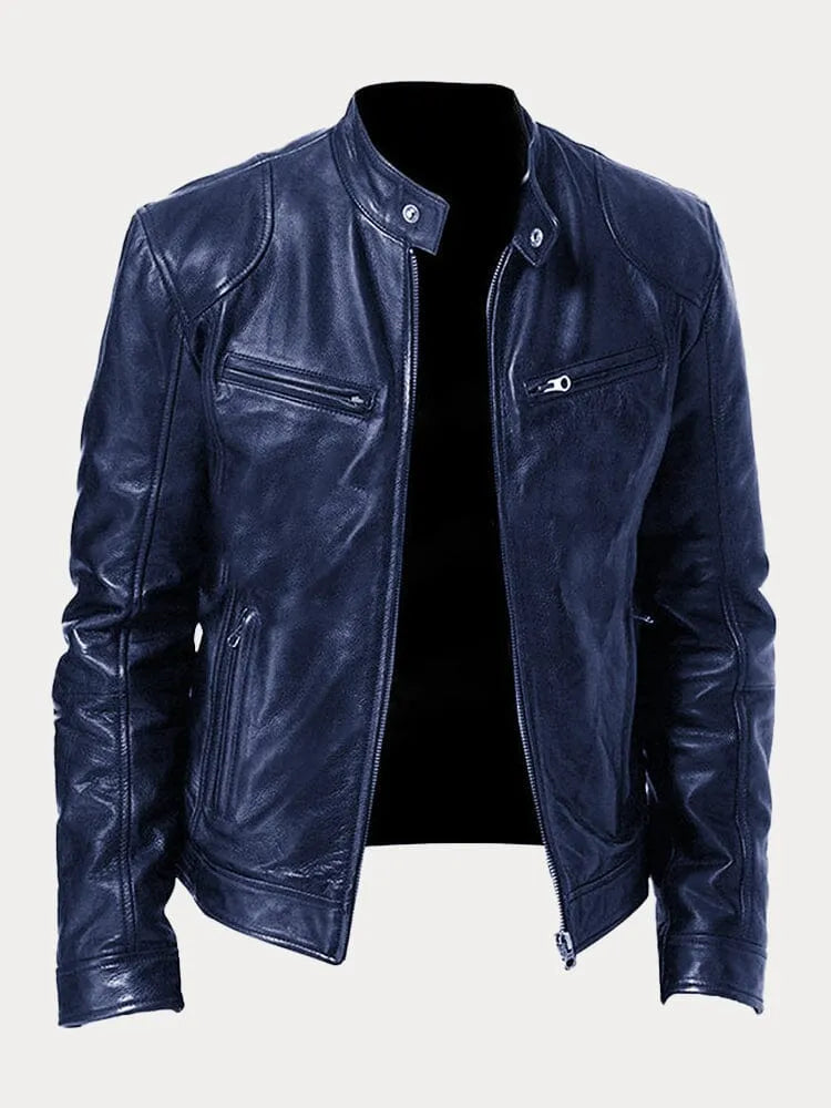 Men's loose fit padded jacket with adjustable cuffs, versatile layering style for cool weather
