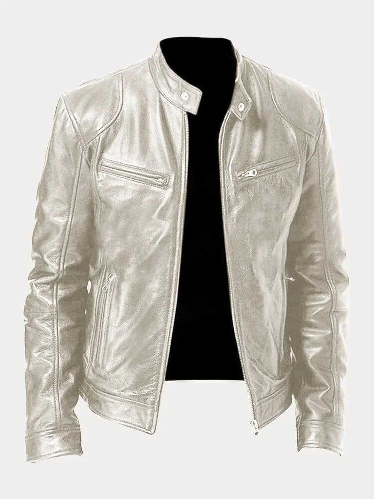 Men's loose-fit padded jacket with adjustable cuffs, versatile layering style for cool weather
