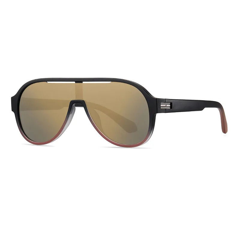 Men's Maverik Jetliner blue polarized mirror sunglasses with UV protection road-tuned curved lenses