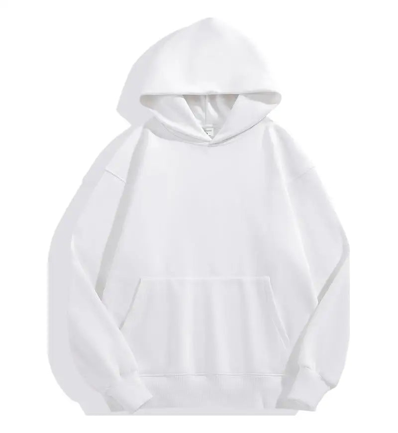 Men's heavyweight 500GSM thick cotton hoodie in cozy winter style with durable warmth