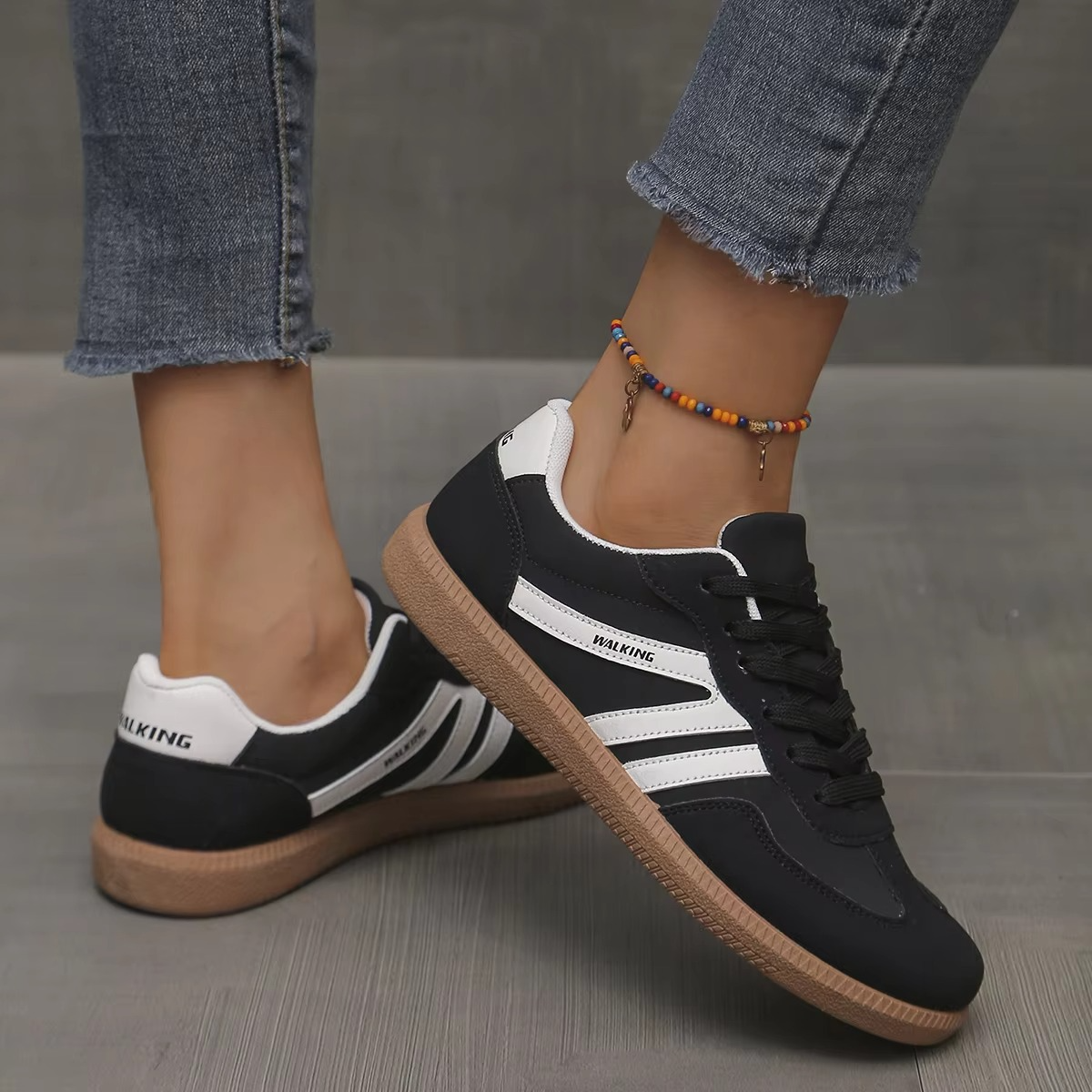Women's slip-on sneakers lightweight woven textile blend in neutral tones for effortless everyday style