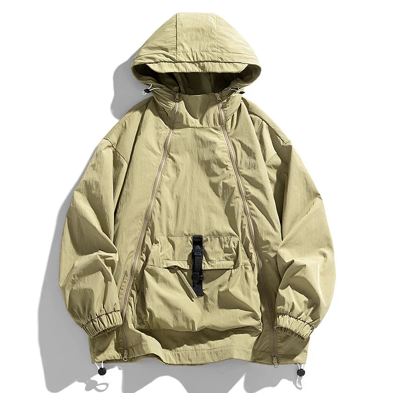 Mayweather lightweight anorak windbreaker jacket, weather-resistant sporty pullover style for active wear