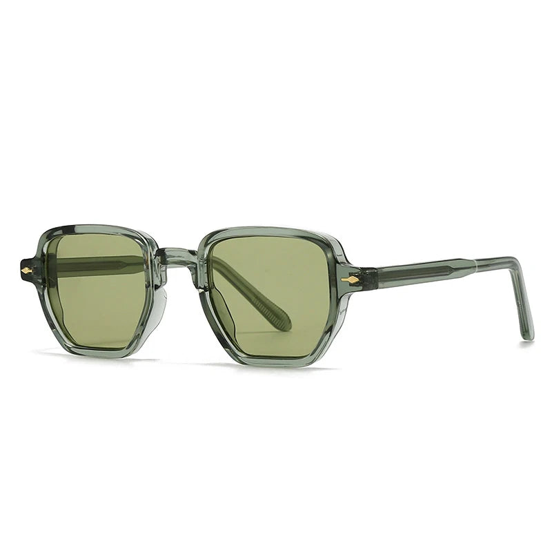 Bold black squared sunglasses chunky temples UV400 retro 90s geometric frames for fashion-forward looks