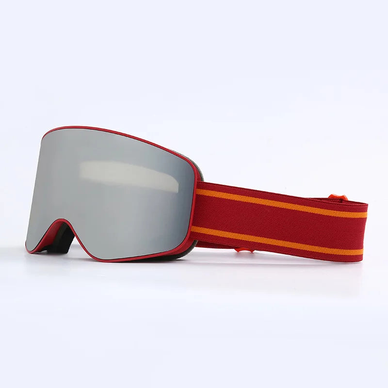 Aspen Shield ski goggles cylindrical lens anti-fog UV400 OTG fit for skiers snowboarders