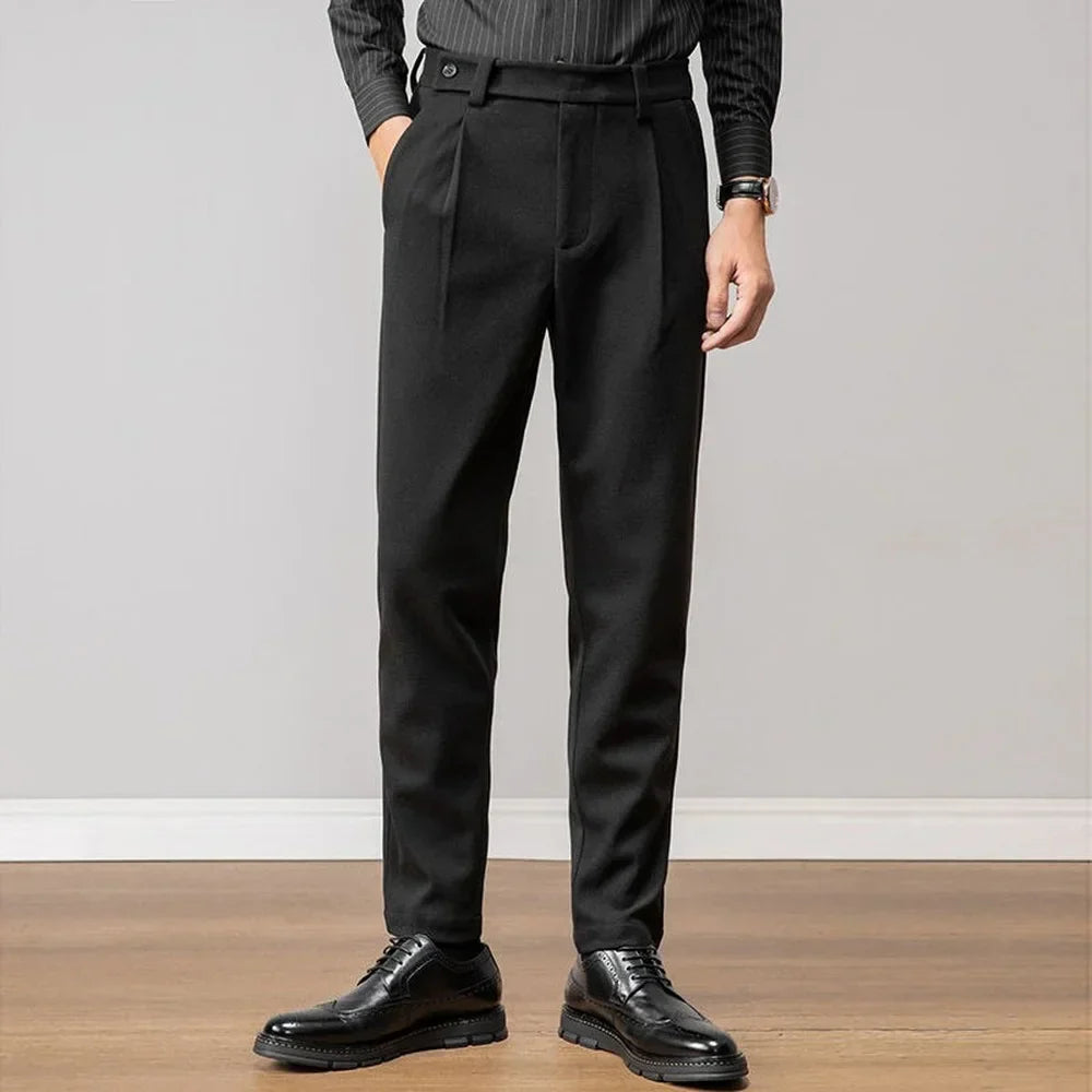 Azen casual pants smooth soft fabric classic fit effortless movement everyday comfort spring wardrobe