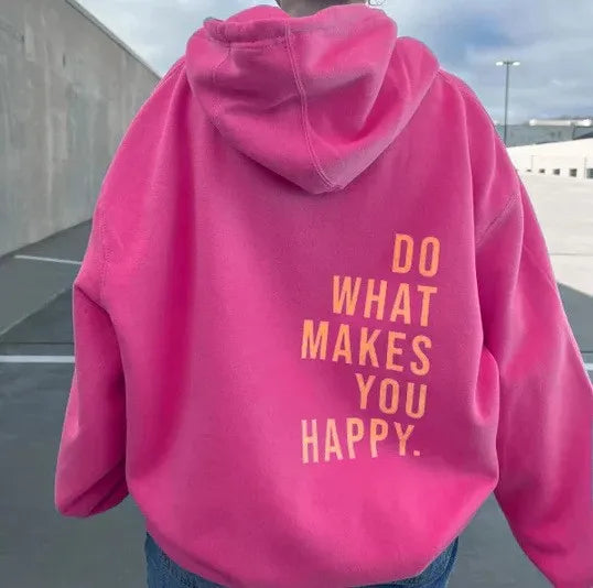 Women's cozy casual hoodie relaxed silhouette all-season everyday comfort travel-ready layering piece