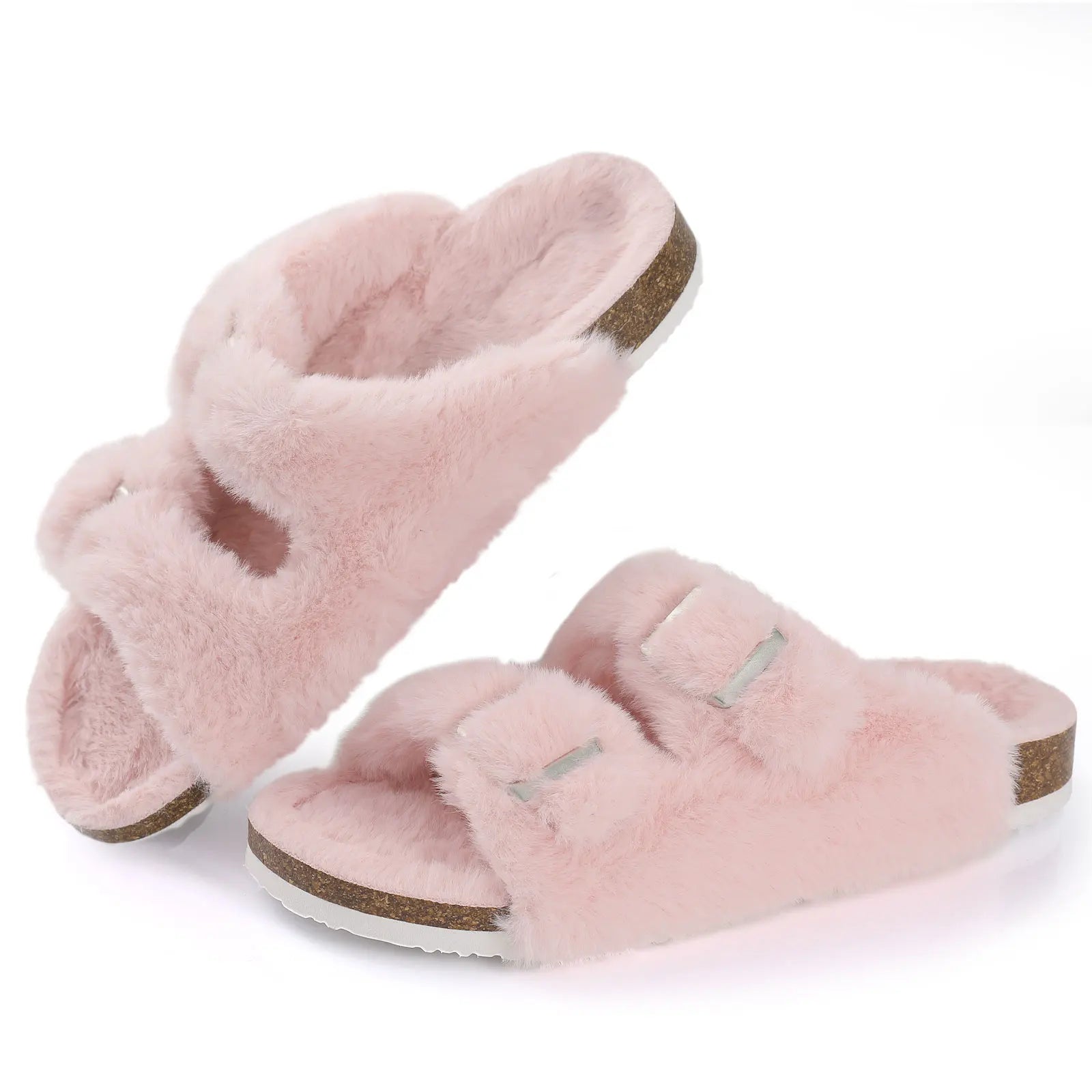 Women's plush winter slippers warm cozy soft lining elegant indoor comfort luxe design