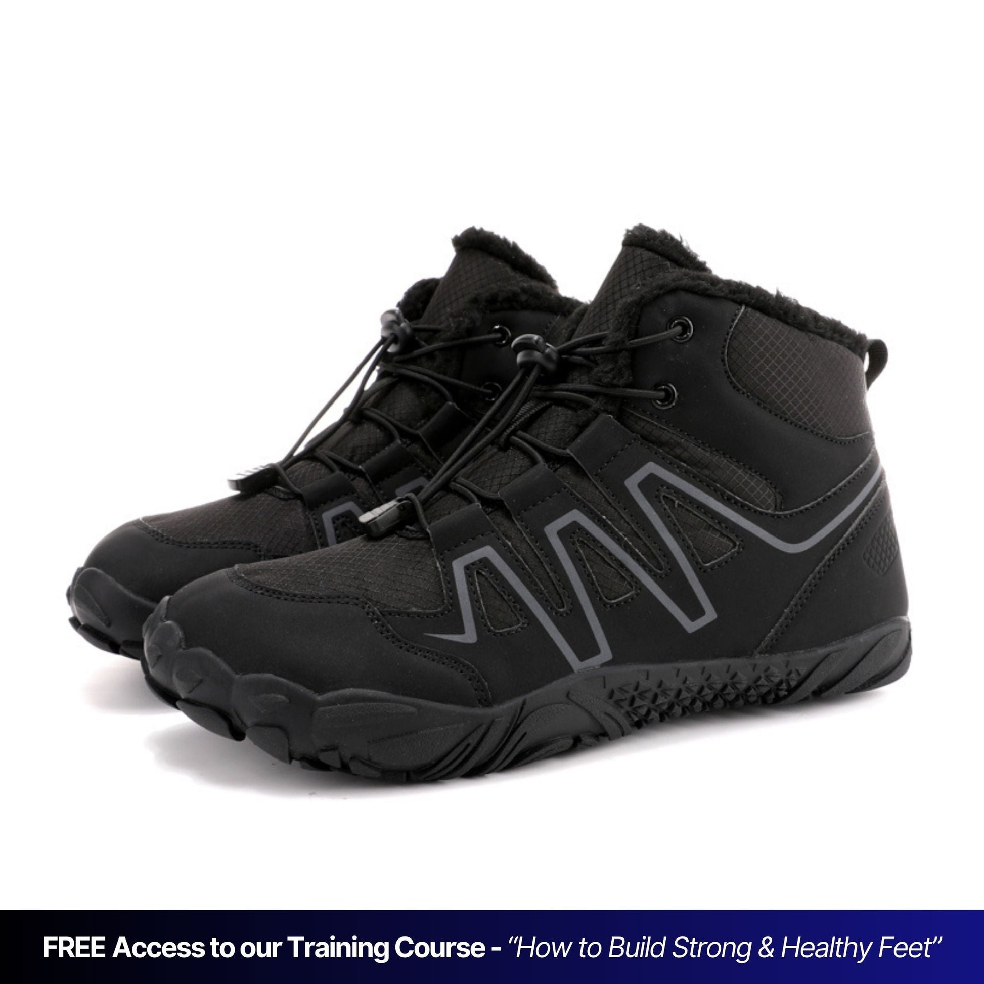 SafariTrek high-top barefoot boots wide toe box zero-drop sole waterproof winter outdoor footwear