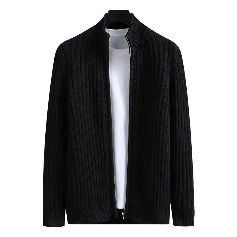 Teo lightweight ribbed knit cotton sweater unisex minimalist everyday casual pullover breathable