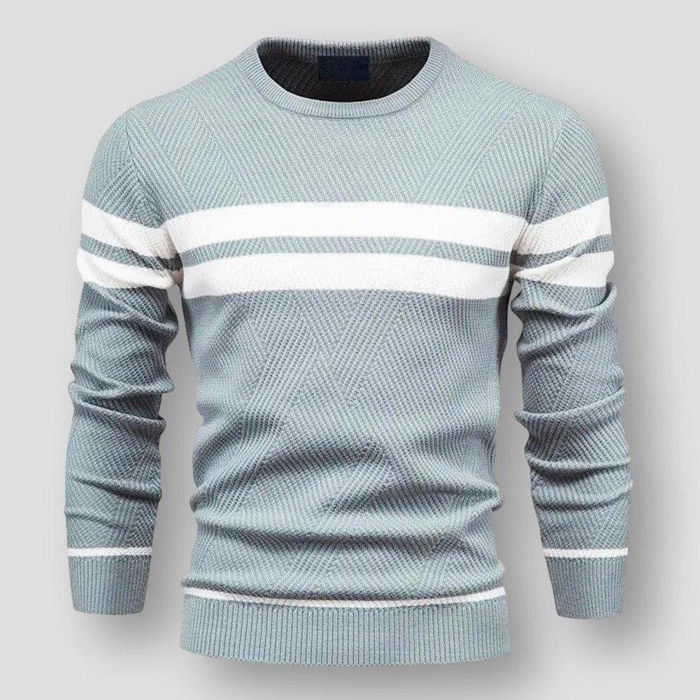 Women's striped knit sweater cozy jumper in multicolor sustainable quality everyday wear