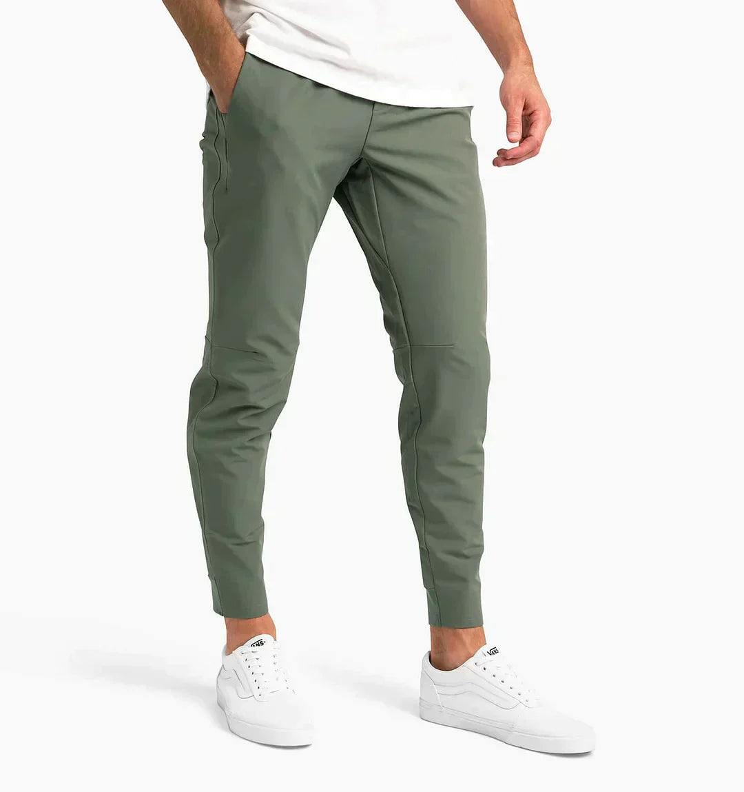 Men's slim fit stretch trousers cotton blend tailored cut for all-day comfort and modern style