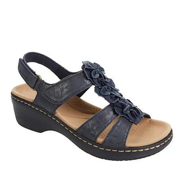 Women's bohemian orthopedic sandals with cushioned comfort footbed and pain-relief support for all-day wear