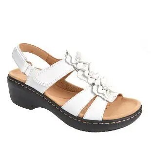 Women's boho orthopedic sandals with cushioned footbed, bohemian style straps for all-day pain relief