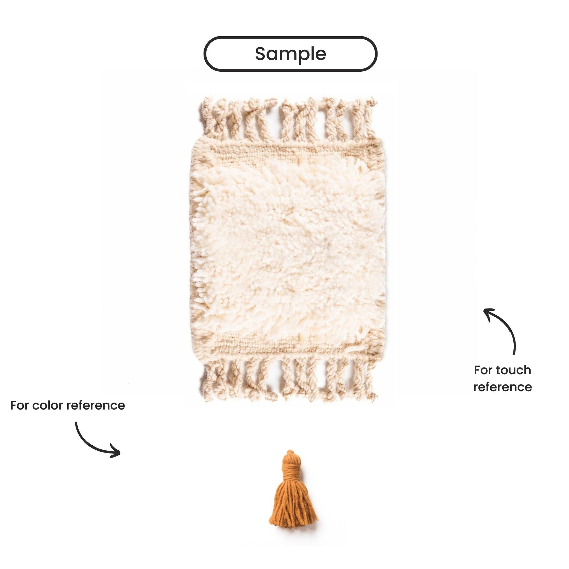 Sandia handcrafted Moroccan shag rug natural wool Beni Ourain artisan custom home decor