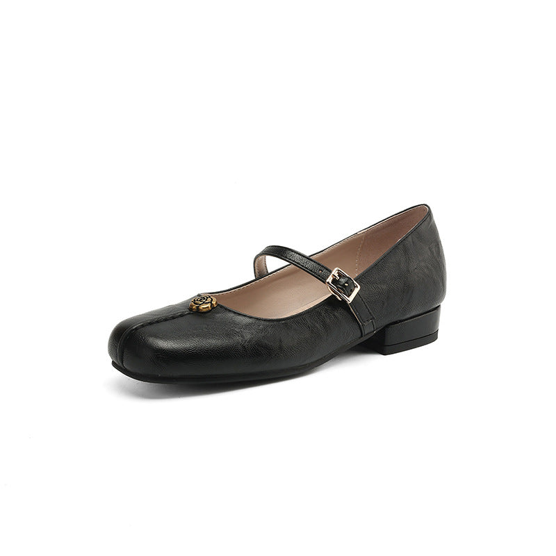 Natalie women's ballet flats beige spring strap design classic silhouette everyday comfort