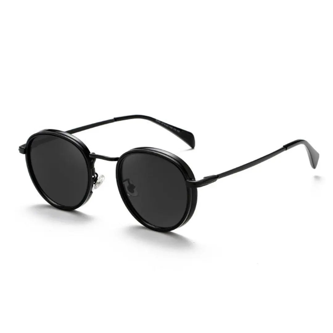 Sauvage round metal sunglasses vintage-inspired frame adjustable nose pads UV protection lightweight