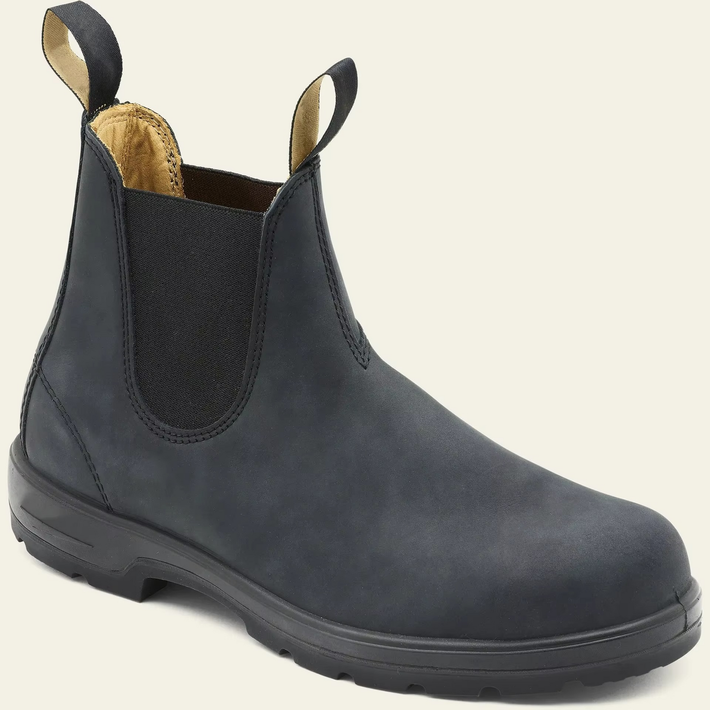 Unisex retro brown synthetic leather winter boots cowboy-inspired silhouette high-grip outsole