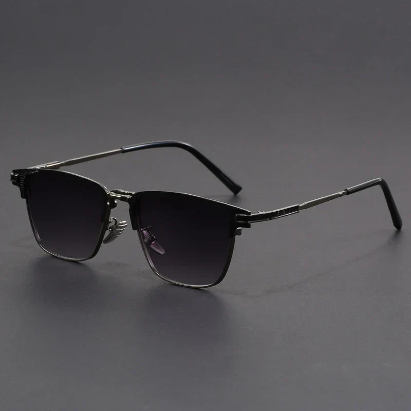 TrendAura Voltage polarized titanium sunglasses half-frame ultralight glare-free outdoor sport style