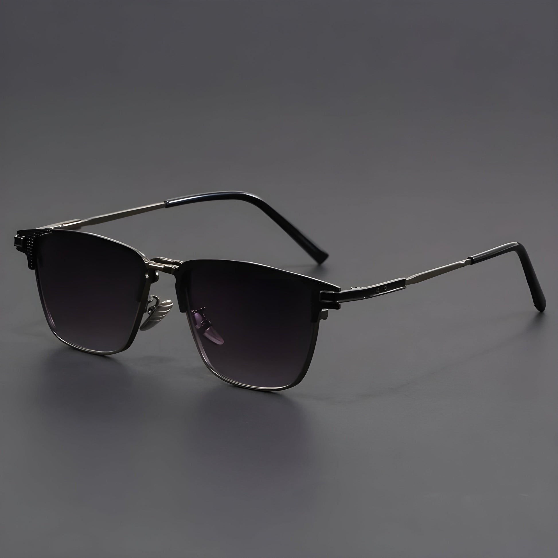 Montes titanium half-frame polarized photochromic sunglasses lightweight sleek design for professionals