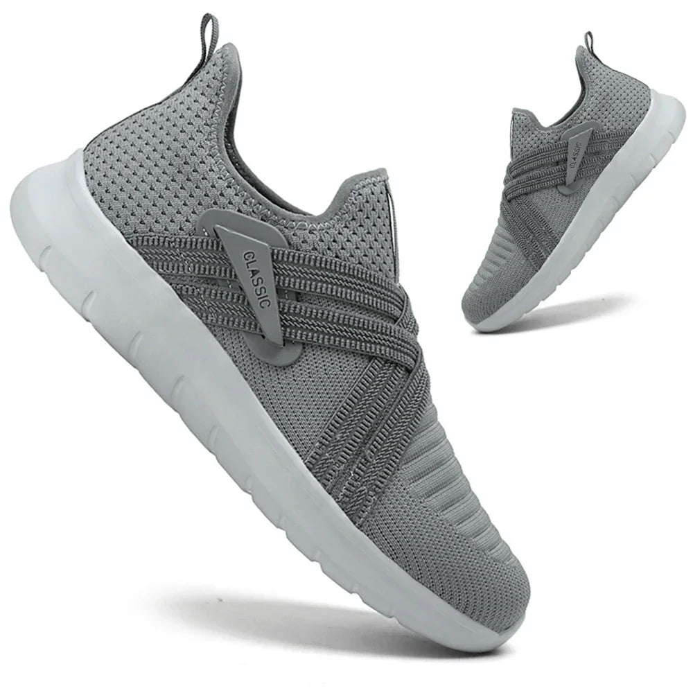 Zerone slip-on orthopedic shoes breathable knit upper featherweight support casual style