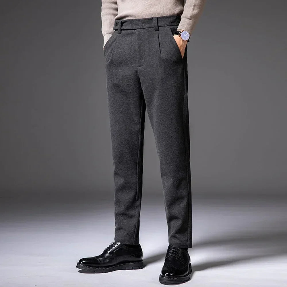 Azen casual pants smooth soft fabric classic fit effortless movement everyday comfort spring wardrobe