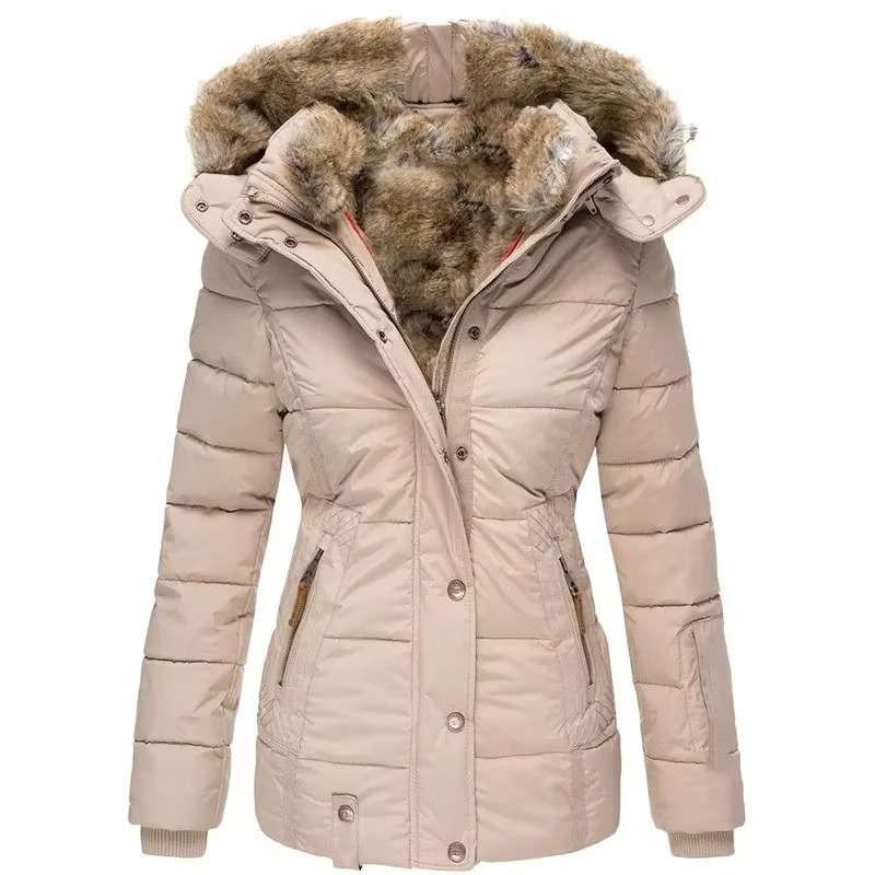 Women's 2025 insulated winter jacket coat lightweight breathable shell structured fit for daily cold-weather wear