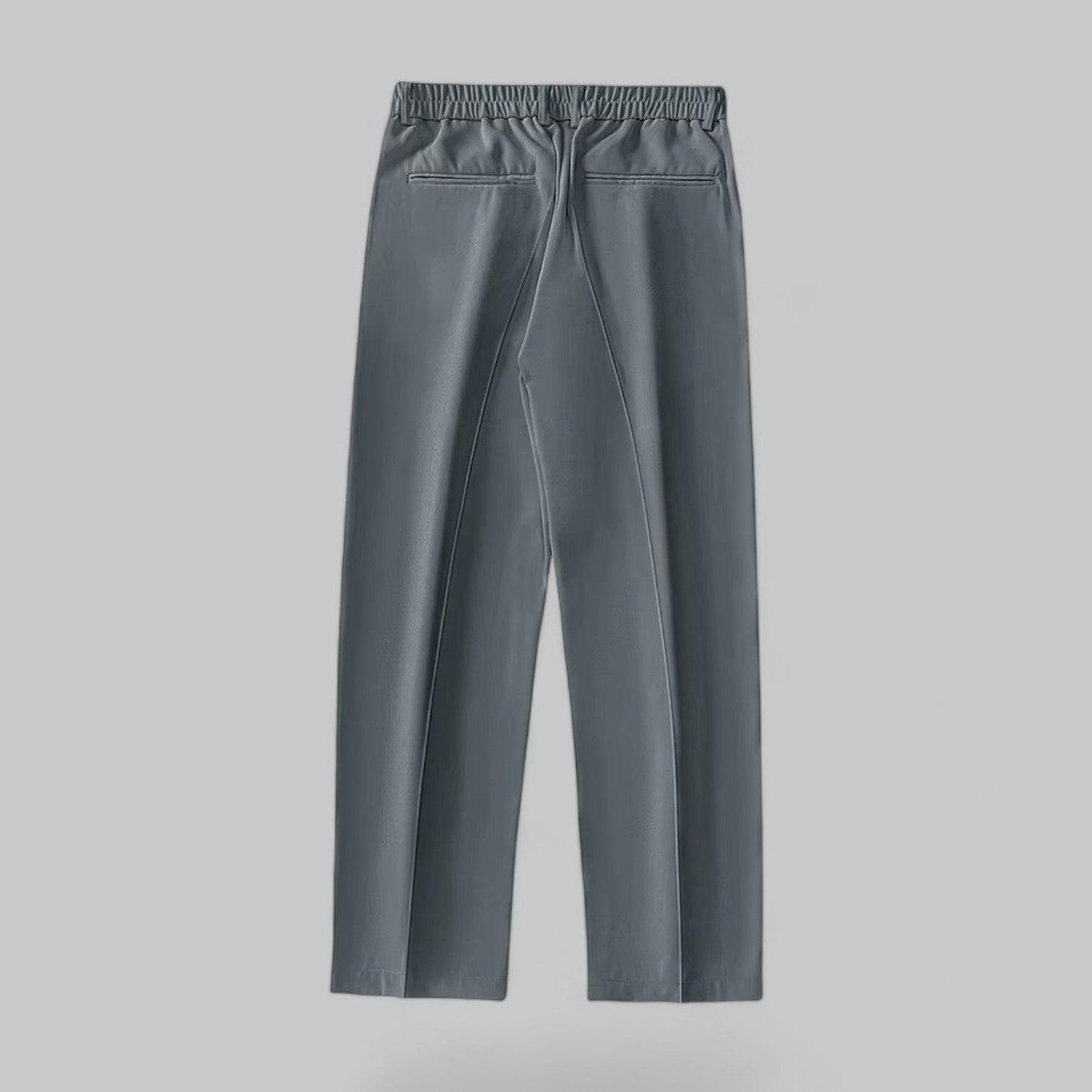 Jerry men's wide-leg pants in neutral tone, straight cut trousers with all-day comfort modern fit