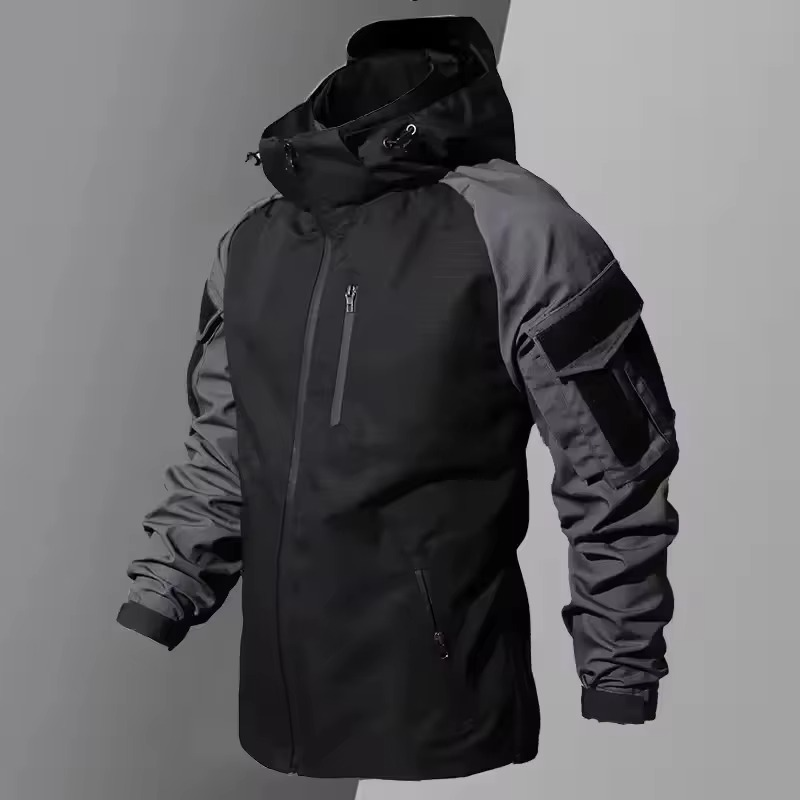 Men's tactical waterproof combat training suit multi-pocket rugged all-weather outdoor gear set