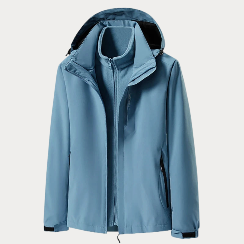 Men's lightweight windbreaker hoodie jacket slim fit outdoor wind protection with zippered pockets
