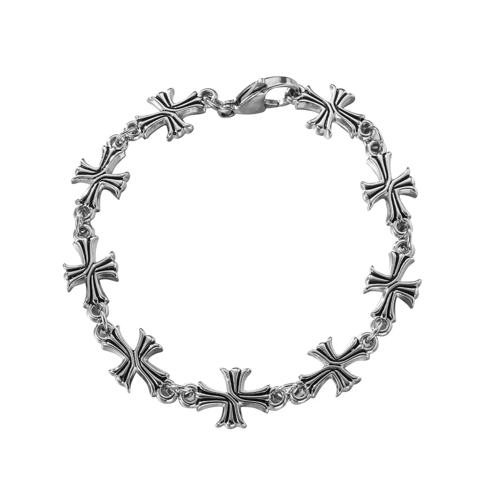 Silver Cross Bracelet - Urbann-Vibe