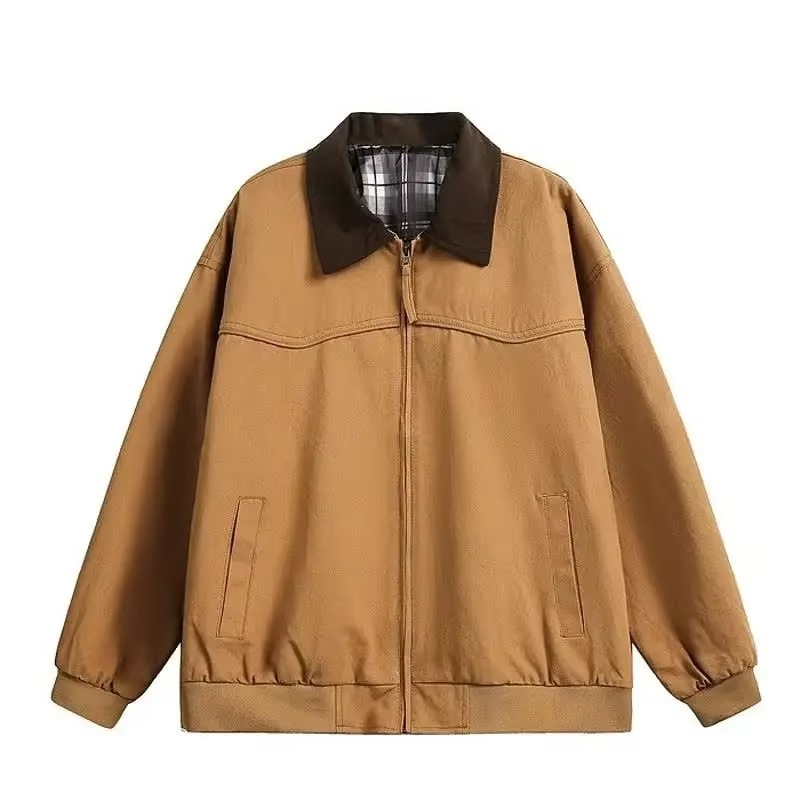 Men's vintage cotton workwear jacket in classic American style with durable breathable construction