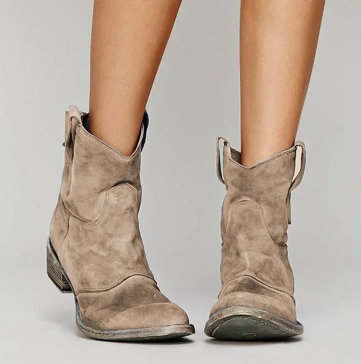 Women's western short boots in classic cowboy silhouette with modern chic details for everyday comfort