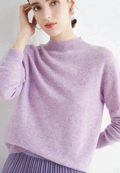 Lipa women's cozy knit pullover sweater, classic silhouette in soft luxurious fabric for all-day warmth