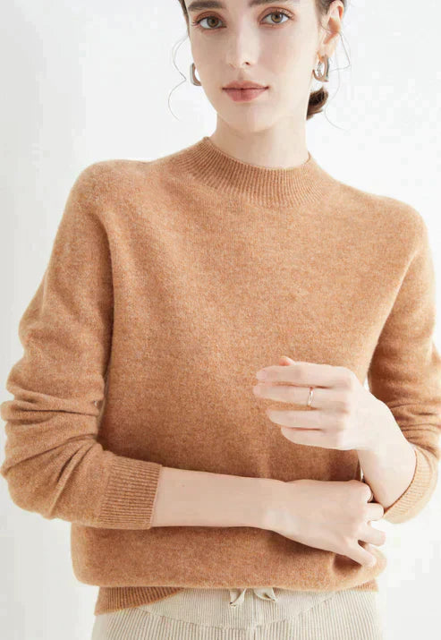 Lipa women cozy knit pullover sweater soft luxurious fabric classic silhouette all-day warmth comfort