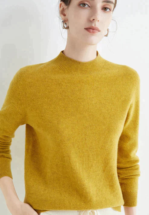 Women's cozy knit pullover sweater classic silhouette soft luxurious fabric for all-day warmth