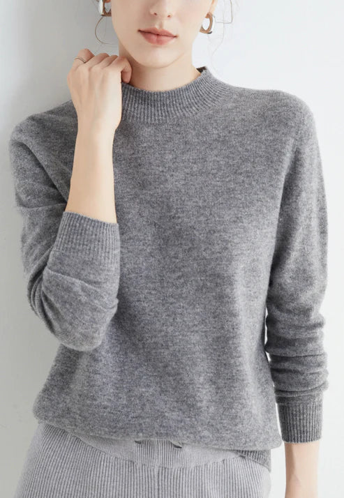 Women's Lipa cozy pullover sweater soft knit classic silhouette in neutral tones for all-day warmth