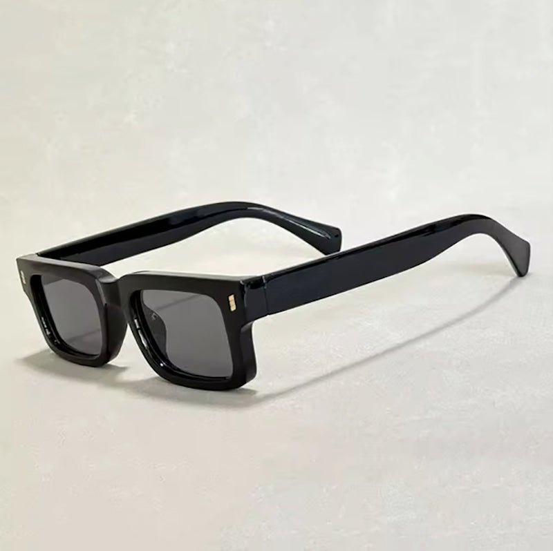 Grayson unisex vintage square frame sunglasses with UV400 protection and bold retro style