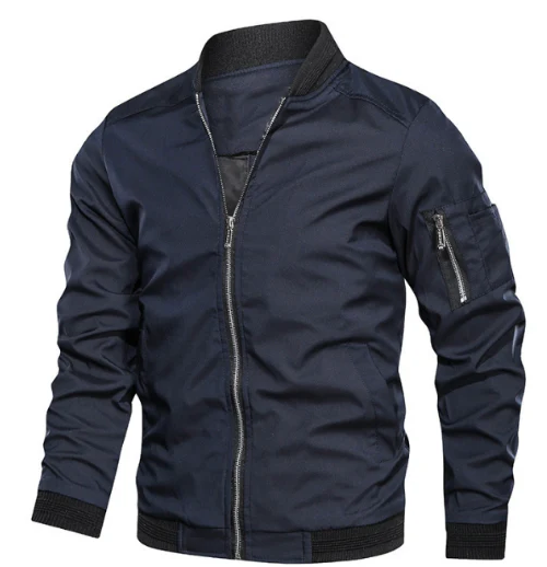 Men's Linde bomber jacket comfort fit sustainable outerwear in classic style with durable construction