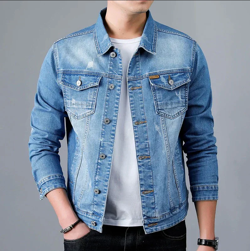 Men's vintage washed jacket rugged lived-in finish sustainable everyday casual outerwear comfortable fit